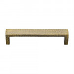 M Marcus Heritage Brass Hammered Wide Metro Design Cabinet Pull 192mm Centre to Centre